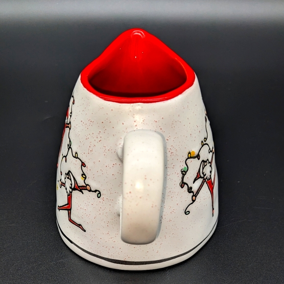 Spectrum Designz Dancing Santas Creamer - Picture 2 of 6